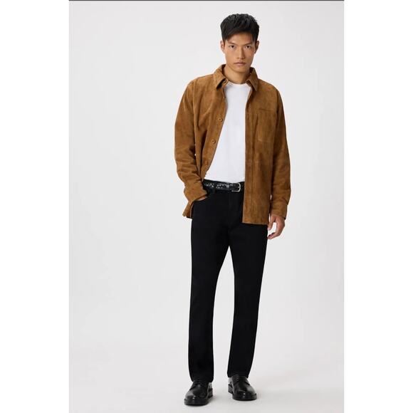 Quince Suede Overshirt Chestnut Brown Size L NWT - Picture 2 of 7